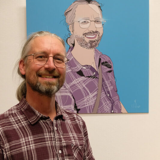 Peter Ausstellung Korotan personalisiertes Portrait